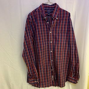 Men’s LS Button Down Plaid Croft&Barrow Shirt